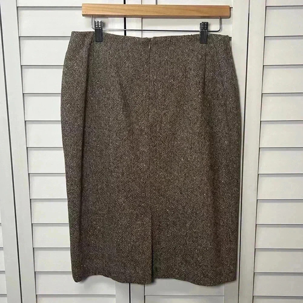 Evan Picone Wool Blend Lined Pencil Skirt Size 8 - Picture 5 of 7